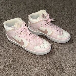 Nike Women's Pink and Cream Sneakers